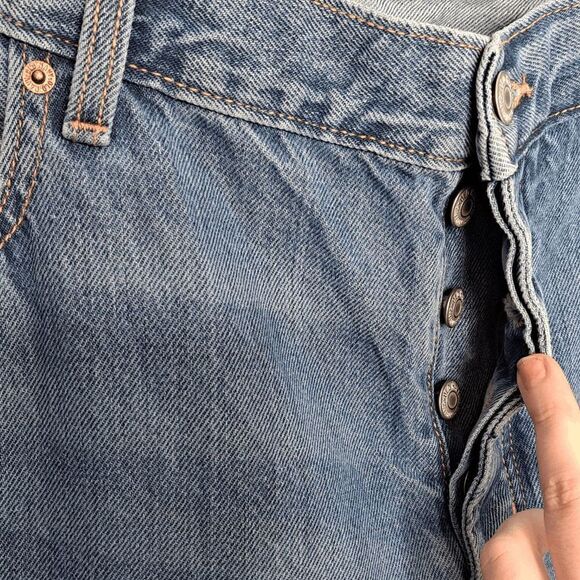 Old Navy Mid-Rise Button-Fly Slouchy Taper Non-Stretch Ankle Jeans size 18 - Picture 9 of 13